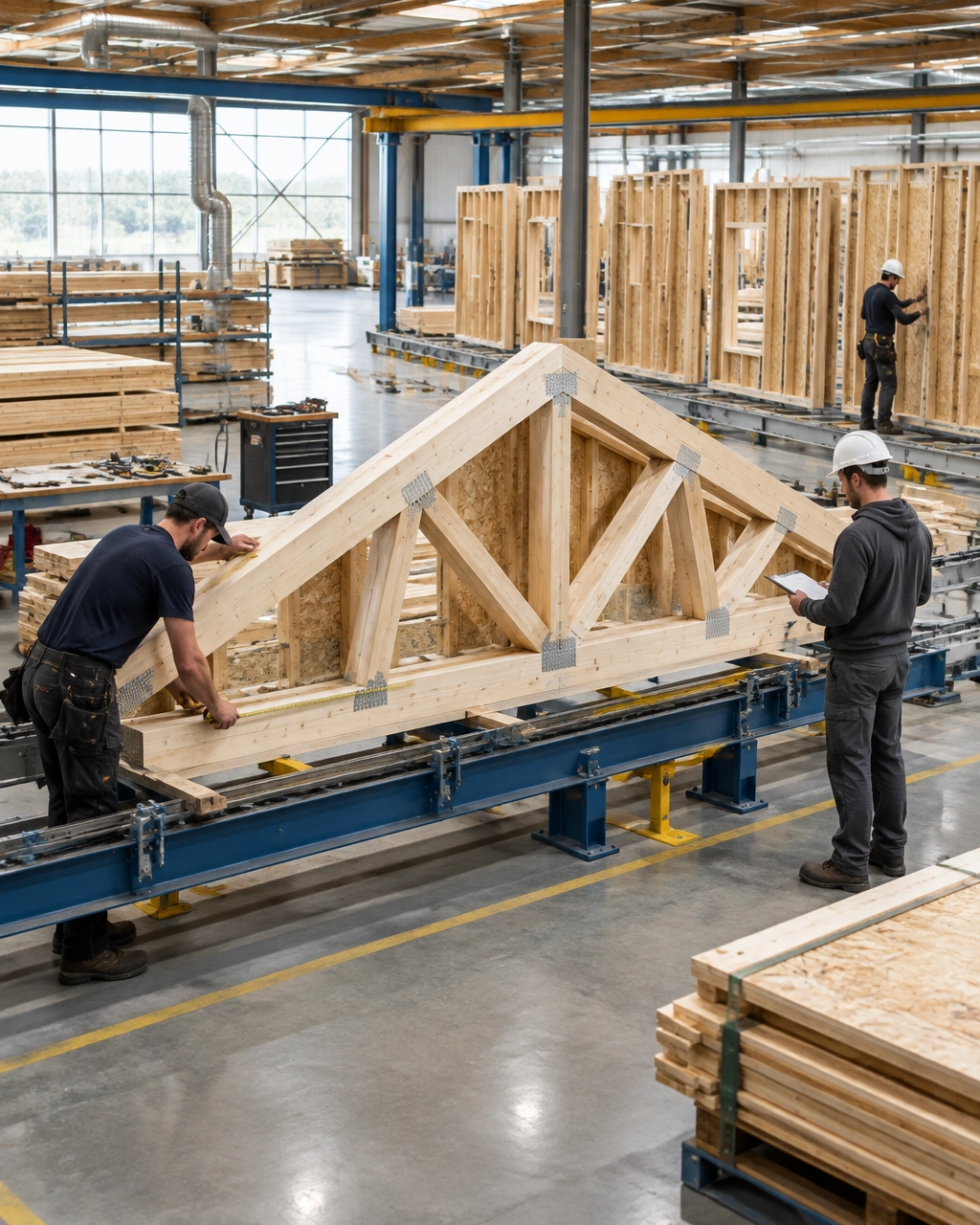 Wood framing materials for building construction